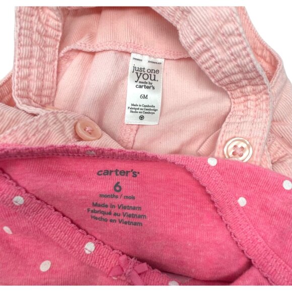 Baby Girls Bibbed Overalls, Body Suit, 2 Jumpers - Size 6 Month - Picture 11 of 12